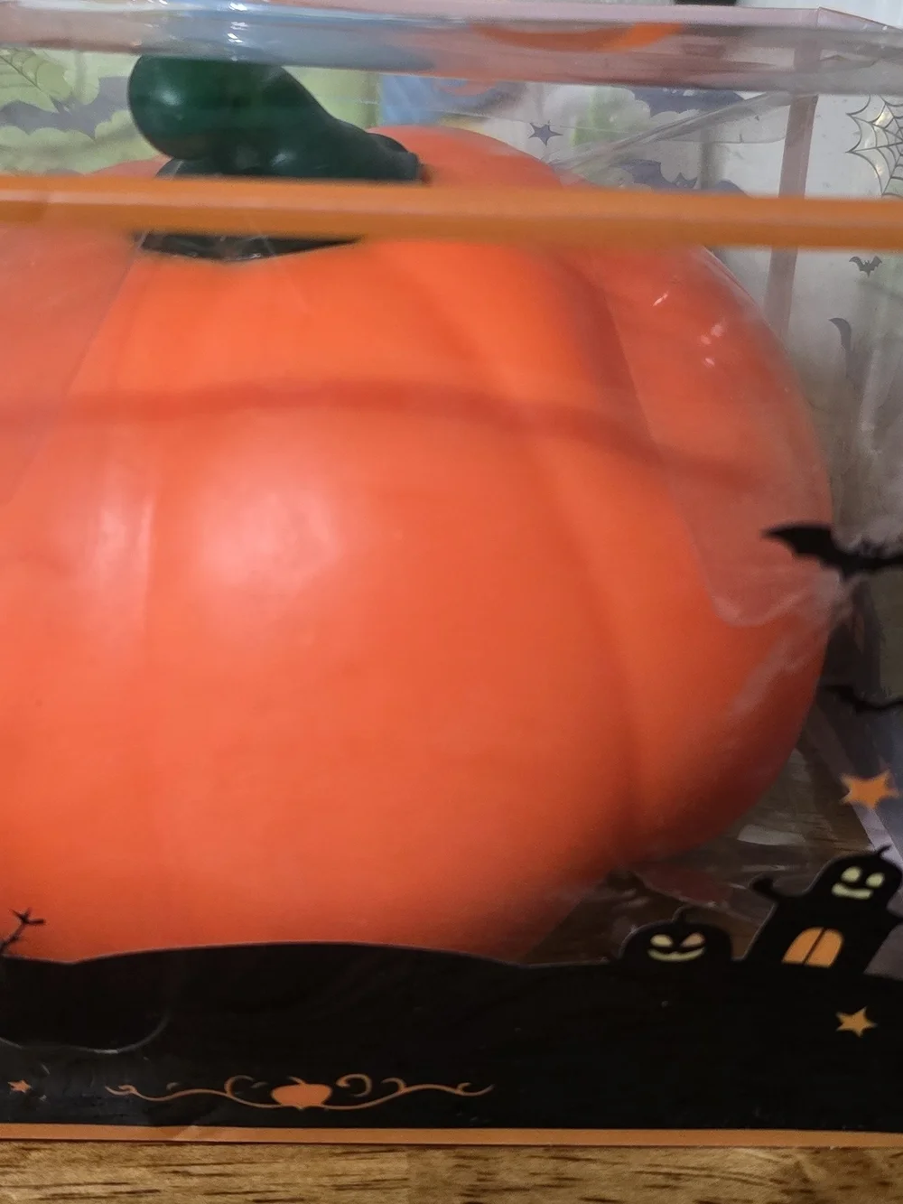 Happy Halloween Orange Jack-O'-Lantern Jumbo Squishy
